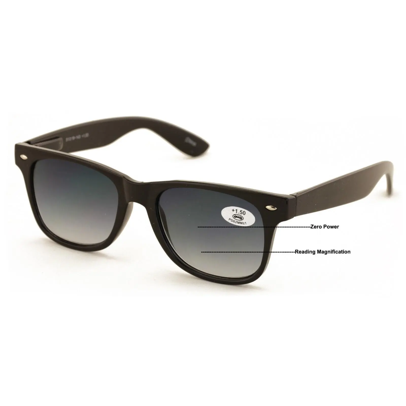 Classic Progressive Bifocal Reading SunGlasses - No Line or Bubble Reader