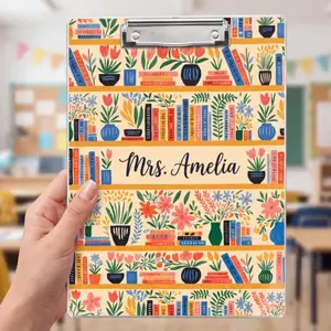 Personalized Teacher Clipboard, Custom Name Acrylic Paper Clipboard, Back To School Teacher Gift, End Of Year Teacher Appreciation Gift