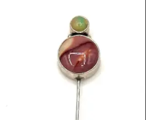 Double Stone Stick Pin