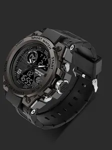 Men's Sportive Digital Watch, Fashionable Digital Watch with Luminous Dial & Alarm & Date Display Function, Waterproof Watch for Men with Box, Sporty Waterproof Watch, Quartz Watch