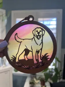 Labrador Retriever Suncatcher for Sunny Window