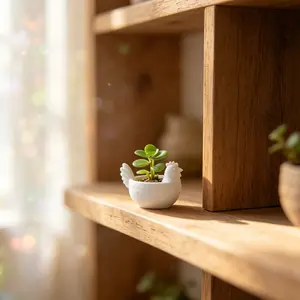 Funny Hen Shape Mini Flower Pot with Drainage Hole, Creative Succulent Container, Cute Gift for Friends, Desktop Planter