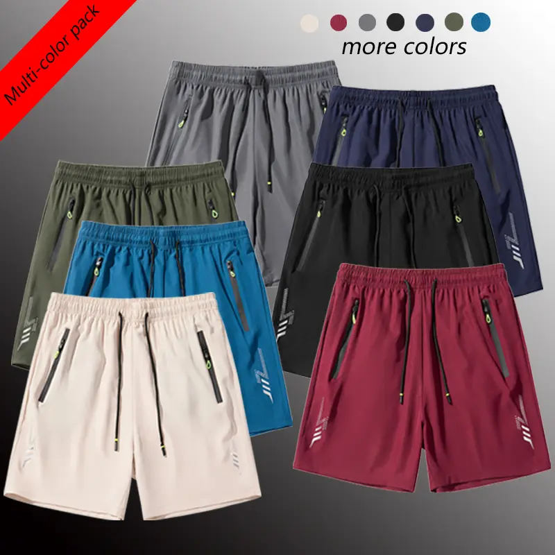 Men's Shorts 3-Pack, Casual Athletic Style, Comfortable Above the Knee Summer Wear with Zippered Pockets and Drawstring, Includes 3 Pairs Patterned Socks, Breathable, Basic, Active, All Over Print, Camping&Hiking, 2Xl, Do Not Bleach, Fashion