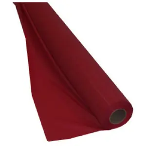 212 MAIN Classic Red Plastic Table Cover Roll, 40 in x 100 ft, Standard Table-Fitting, Home & Festive Party Supplies