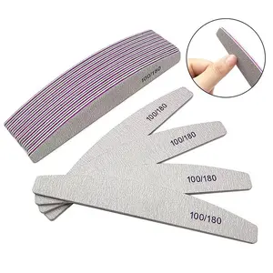 5Pcs/Lot Nail File Mix Color Limas 80/100 Grit Professional Sandpaper Cuticle Remover Buffer Files Manicure Tool Set