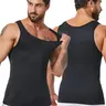Men's Seamless Tight-Fit Underwear Tank Top, Daily Workout Fitness Vest, Casual Plain Design Body Shaper, Tight Sports Vest, Activewear Vest, Workout Clothing, Sport Vests, Sizing Up