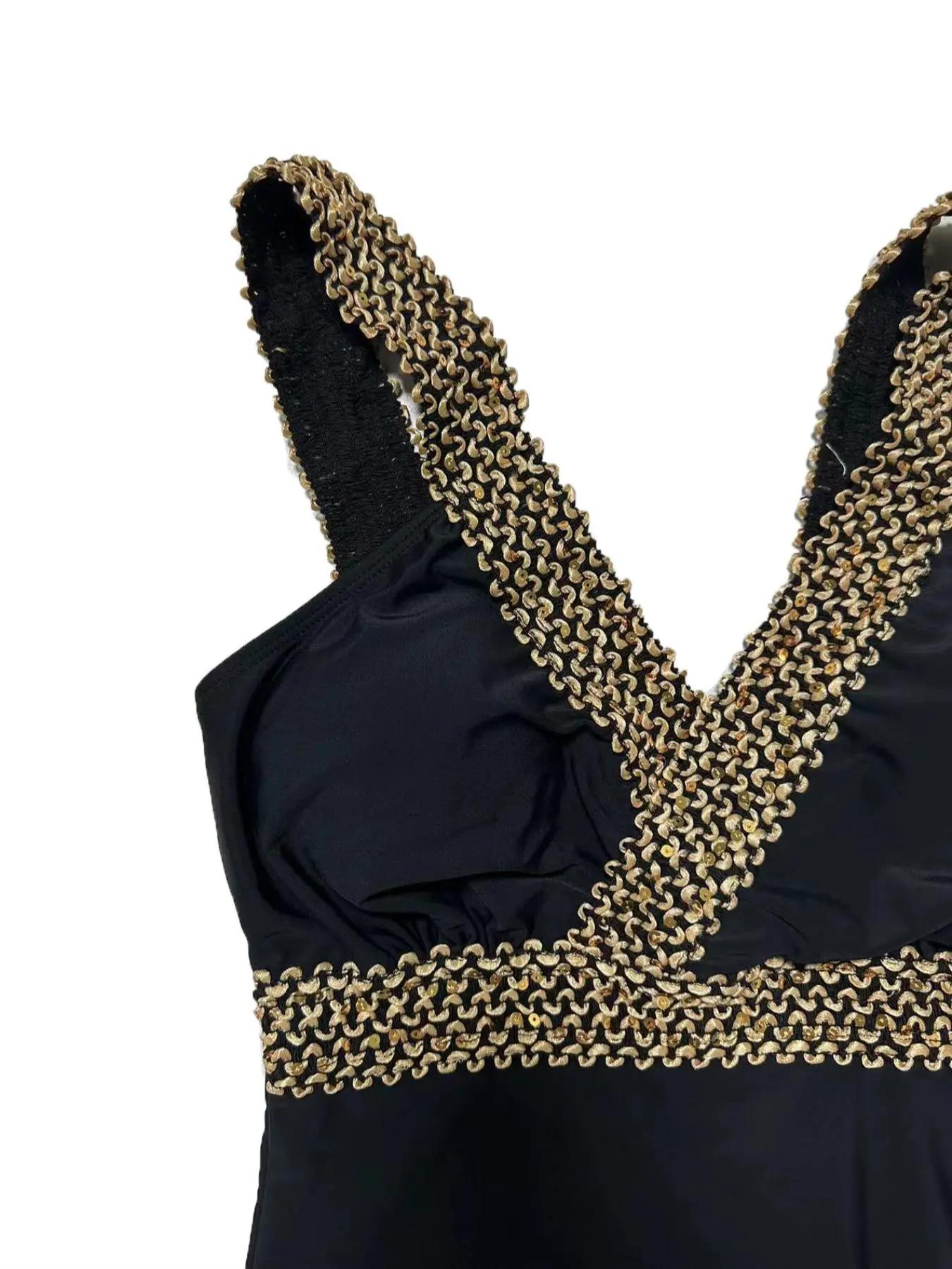 Women's Chevron Print Shirred Backless One-piece Swimsuit, Casual Fashion Wrap V Neck Sleeveless Swimwear for Summer, Ladies Swimwear for Beach Holiday Vacation