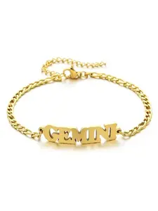 Fashionable Letter Design Bracelet, Letter Link Bracelet, Fashion Jewelry for Party, Daily Clothing Decor, Trendy All-match & Exquisite Jewelry for Birthday Gift, Fashion Bracelets, Stainless Steel Bracelet