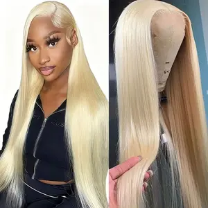 24 Inch 220 Density Chocolate Brown Lace Front Wig Blended Human Hair 13x4 Body Wave Lace Front Wigs Human Hair Pre Plucked Colored 4# Frontal Wigs Human Hair Brown Wigs for Women