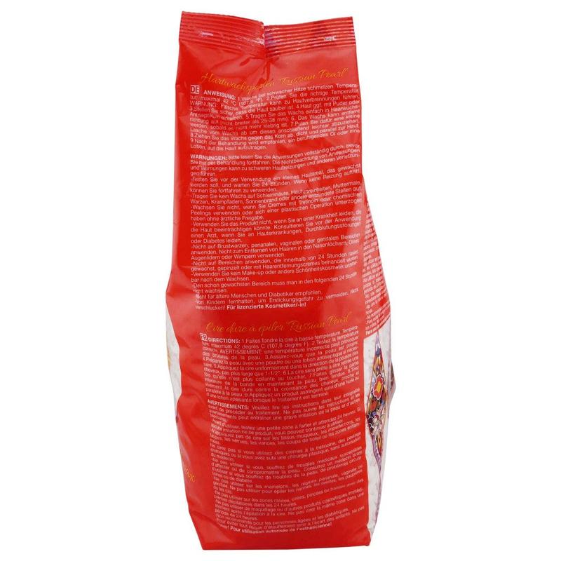 WAXNESS POLYMER BLEND PREMIUM LUXURY HARD WAX BEADS RUSSIAN PEARL 4.4 LB / 2 KG