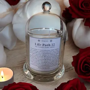 Life Path 22 Customized Number Candle Personalized Motivational Spiritual Gifting Decoration for Numerology Enthusiasts & Special Occasions