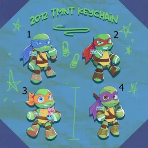 Turtle Acrylic Keychains Rottmnt Cartoon