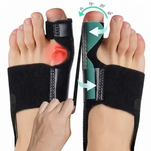 Instant Pain Relief: 2 Pack Adjustable Bunion Corrector Splint - Breathable Orthopedic Toe Straightener for Day & Night Use