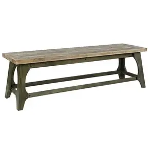 Hand Distressed Vintage Industrial Dining Bench