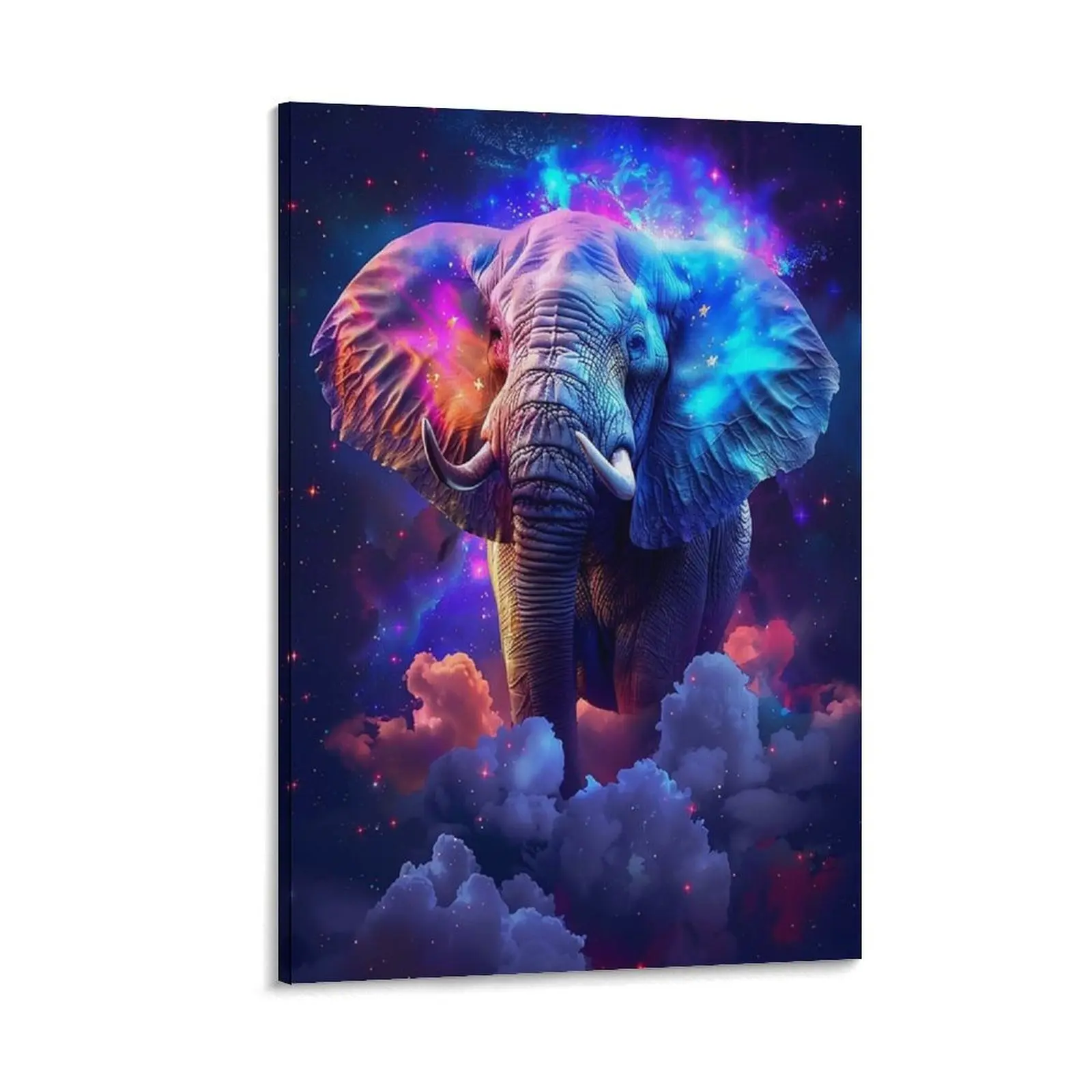 Fantasy Elephant Decor Wall Art Elephant Wall Decor Elephant Poster Poster Canvas Wall Art For Bedroom Decor Bar Office Room Decor Gift