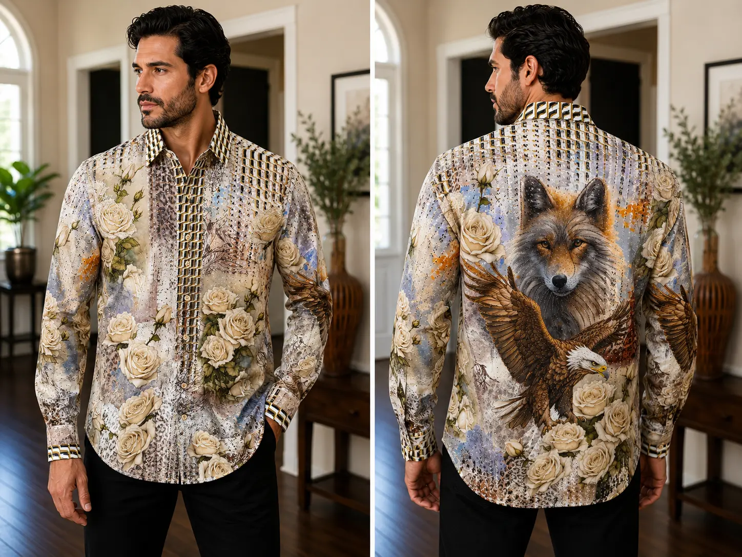 Barabas Wolf Luxury Shirt