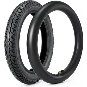 14 x 2.125 Tire and Tube Set 14 E-Bike Tire 57-254 Electric Scooter Tire Tube with Angled Valve Stem for Replacement Electric Scooters and E-Bike Tires
