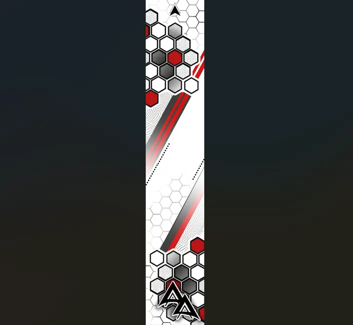 APA PARALLEL HEX SERIES ARROW WRAPS - RED