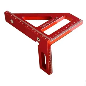 3D Multi-angle Carpenter Square Scriber, Drawing Line Ruler, High Precision 45/90 Degree Woodworking Square Protactor, Construction and DIY