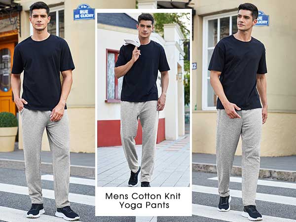COOFANDY Men's Pants Cotton Yoga Pants Casual Sweatpants Jogger Open Bottom Lounge Pants with Pockets Gift Ideas COOFANDY Men's Pants Cotton Yoga Pants Casual Sweatpants Jogger Open Bottom Lounge Pants with Pockets Gift Ideas