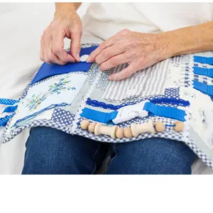 Fidget Blanket for Adults with Dementia, 20 X 12 in.
