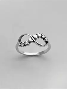 Simple retro classic heart-shaped infinite women's ring Beautiful Rings suitable for daily parties, Valentine's Day holiday gifts, women's jewelry