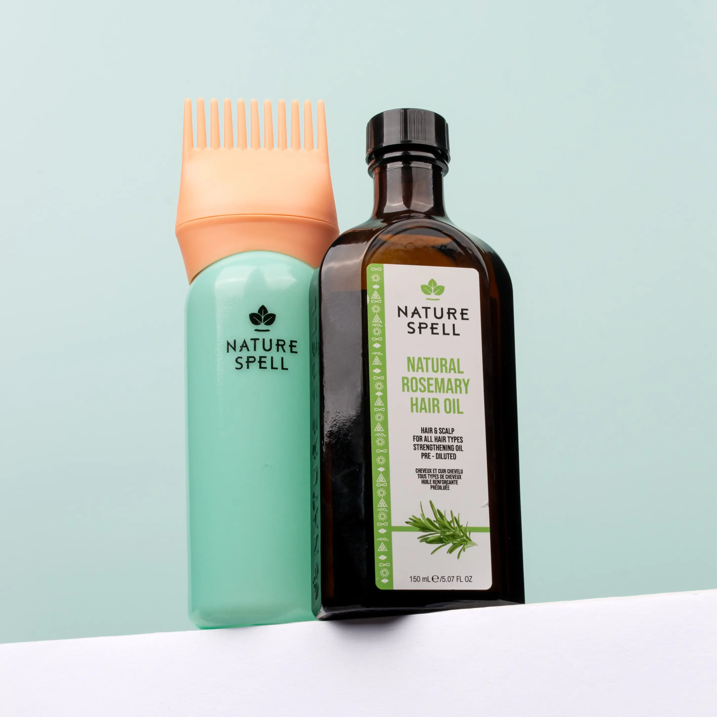 Nature Spell Rosemary Oil for Hair with Hair Oil Applicator Bottle Comb 150ml Nature Spell Rosemary Oil for Hair with Hair Oil Applicator Bottle Comb 150ml