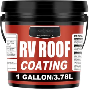 RV Roof Coating, Easy to Apply Solar Reflective Sealant, Quick Drying RV Roof Sealant, Trailer and Camper Roofs Leak Repair Liquid  , 1 Gallon (White)