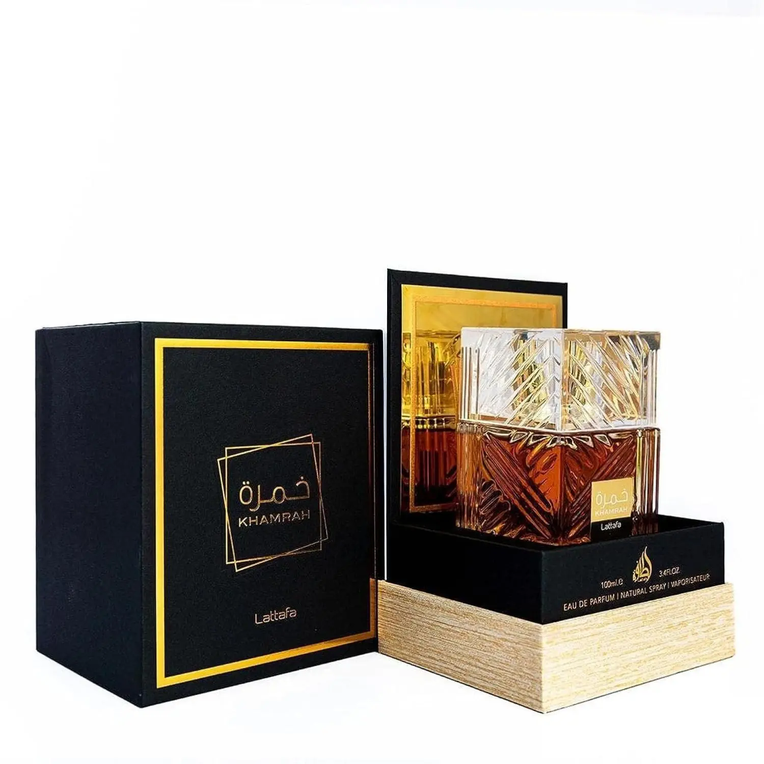 Lattafa Khamrah - Vanilla Warm Spicy Amber Cinnamon Eau de Parfum Long Lasting Fragrance for Unisex 3.40 Ounce 100 ml Aromatic Spicy Perfume United Arab Emirates