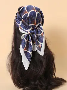 Women's Floral Print Square Head Scarf, Casual Soft Comfortable Fashionable Scarf for Daily Wear, Fashion Accessories for Women & Girls