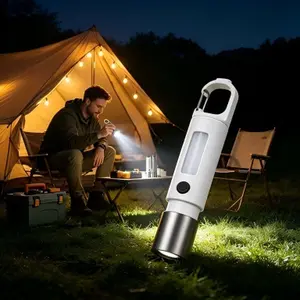 Compact  Magnetic Torch Car & Home Survival Light High Lumen Fire Flashlight LED Work Camping Set Christmas Control Remote