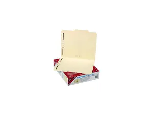 Smead 14580 Folder, Two Fasteners, 2/5 Cut Right Center, Top Tab, Letter, Manila, 50/Box