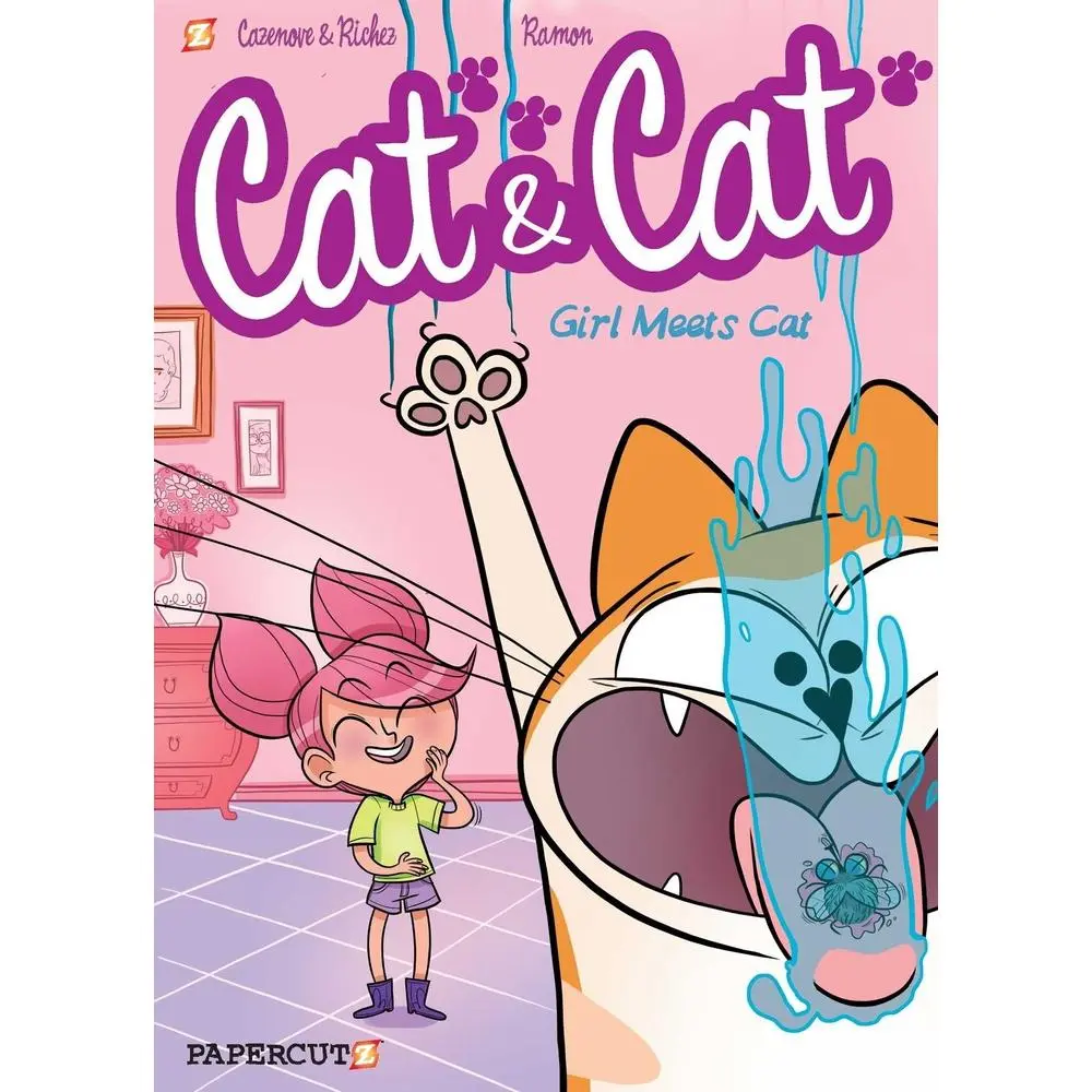 USED-Cat and Cat: Girl Meets Cat by Cazenove, Christophe (Paperback)