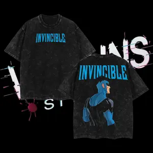 Mark Grayson Invincible War Comic Menswear Gift for Movie Fans Top Apparel Classic Oversized Seamless Simple Straight Man Designer Shirts