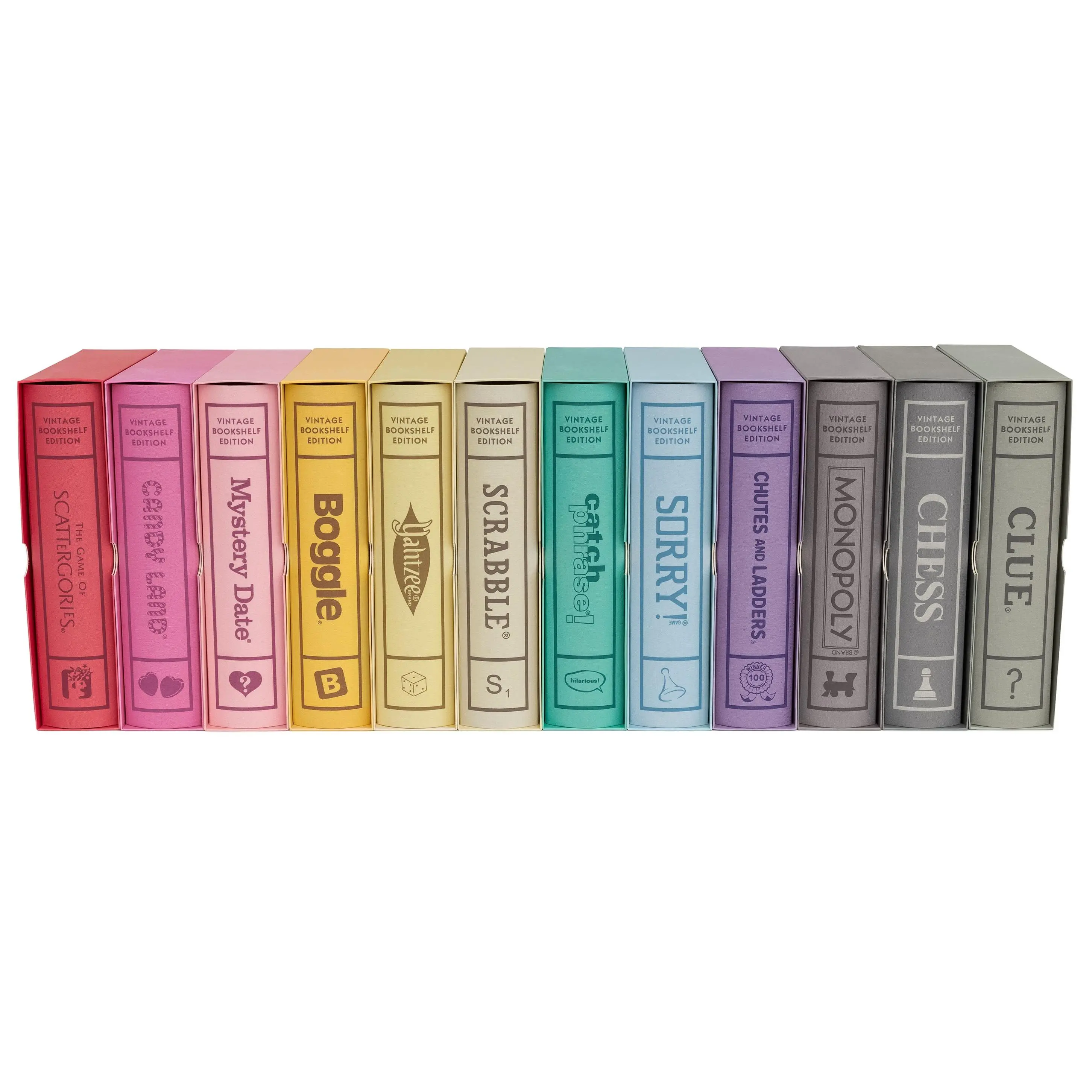 WS Game Company Collection of 12 Vintage Bookshelf Board Games