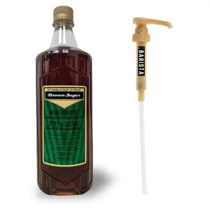 Starbucks Brown Sugar Syrup 1 Liter with DIY Barista Syrup Pump