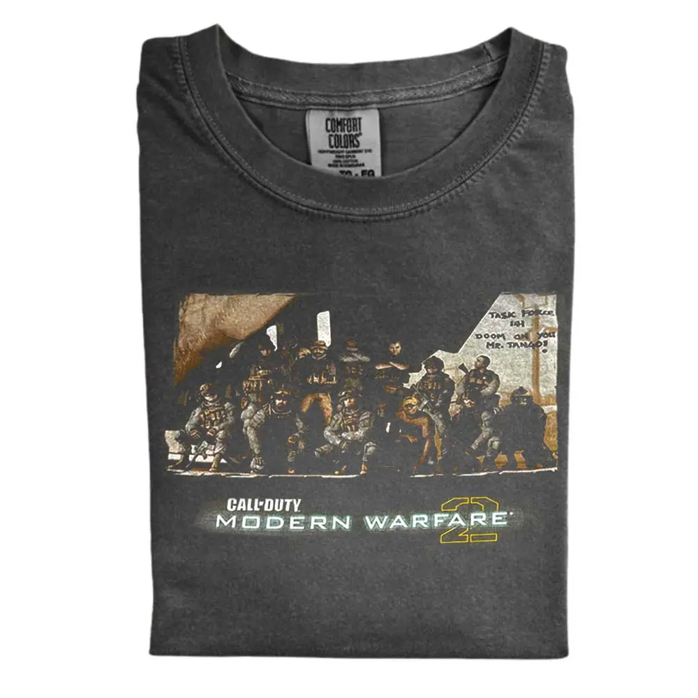 The Rare Y2K Call of Duty Modern Warfare 2 Comfort Color Shirt, Call of Duty Shirt, Gift for Men, Gift for Women, Crew Neck T-shirt, Trending T-shirt