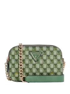 GUESS Female Signature Faux-Leather Camera Crossbody