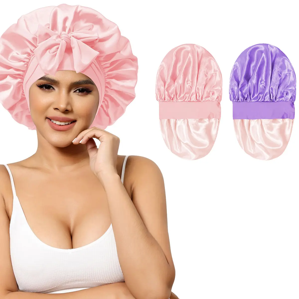 2Pcs(Light pink+light purple)