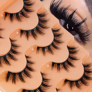 Super Plush Long Strip Lashes, 6-14mm Mixed Length, D Curl, Soft, Reusable, Easy to Apply, Perfect for Daily Wear, Dates, Parties, Travel Gifts