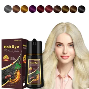 Instant Natural 3-in-1 Hair Color Shampoo, Blonde Brown for Women Men, Long Lasting Brown Hair Dye Colors in Minutes, Easy to Use