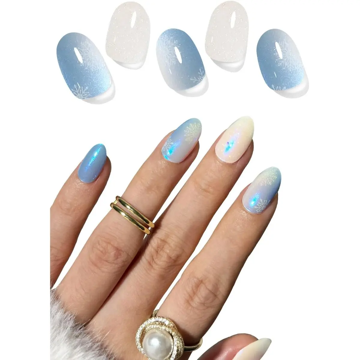 Snowflake Blue Gradient