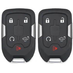 2 X 2019-2021 Chevrolet Silverado / 5-Button Smart Key W/ Tailgate / PN: 13508398 / HYQ1EA / 434 MHz (AFTERMARKET) (BUNDLE OF 2)
