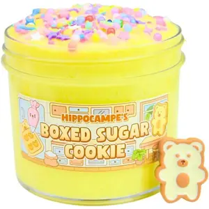 Boxed Sugar Cookie Slime (SCENTED) | Handmade Slime | Hippocampe Slimes (4OZ)