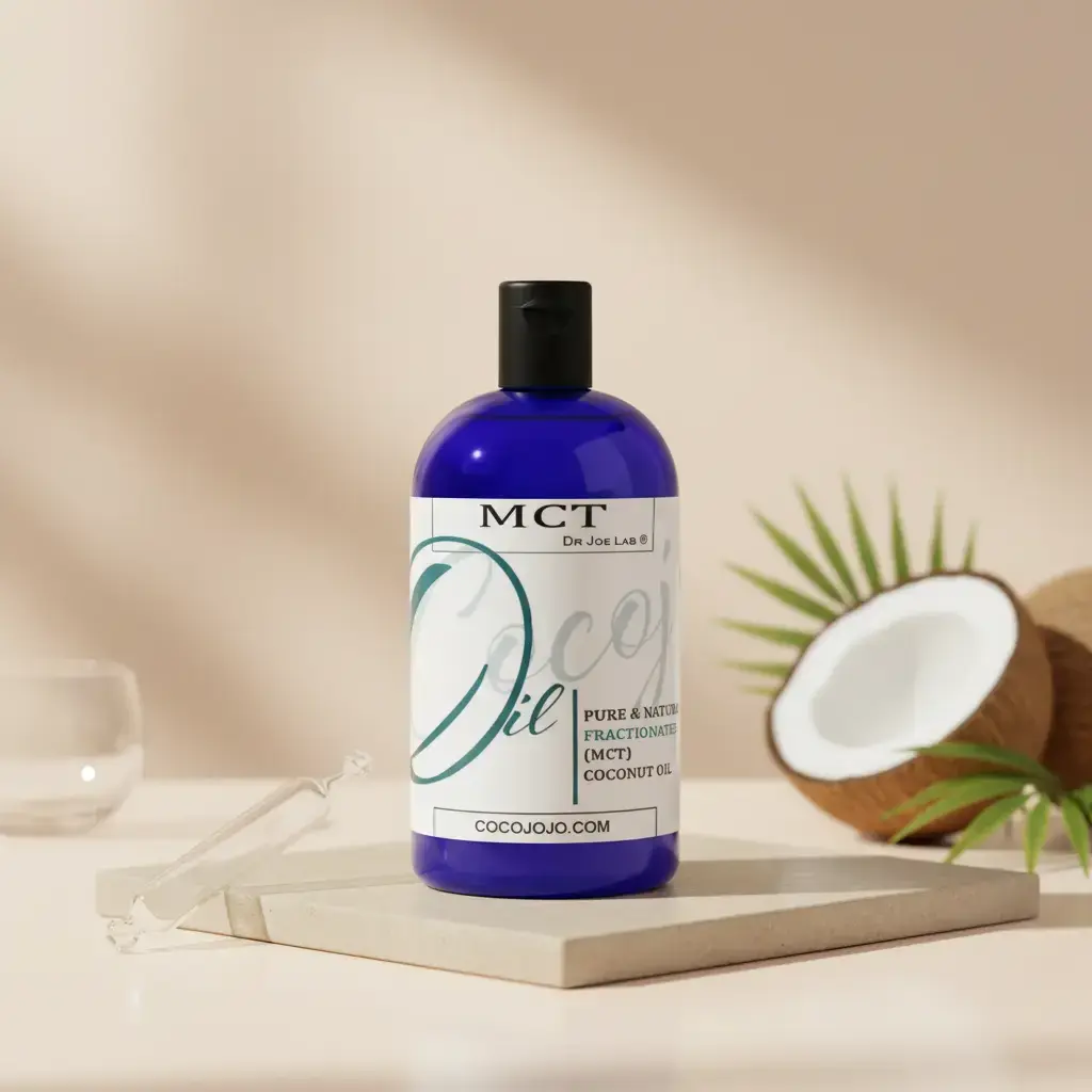 Dr Joe Lab MCT Oil - Pure Fractionated Coconut for Skin, Hair, Nails, Body -16oz, 32oz, 128oz