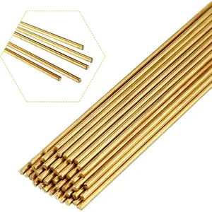 40 count Brass Rods 1.5 mm 2 mm Brass Welding Brazing Rods Copper Alloy Solid for DIY Craft Drift Punches  Handle Lathe(2 mm)