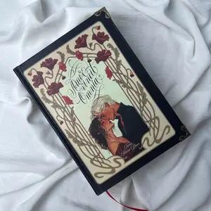 Amor Vincit Omnia Hardcover Book Custom Bound Edition Emotion Forward Romance With Poetic Softness Art Nouveau Cover Perfect For Collectors