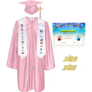Shiny Kindergarten & Preschool Graduation Gown Cap Tassel 2026 Charm