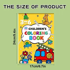 Cartoon Cute Princess Coloring Book, Creative High-Quality Transportation Materials, Learning Drawing, Kids Art Activity