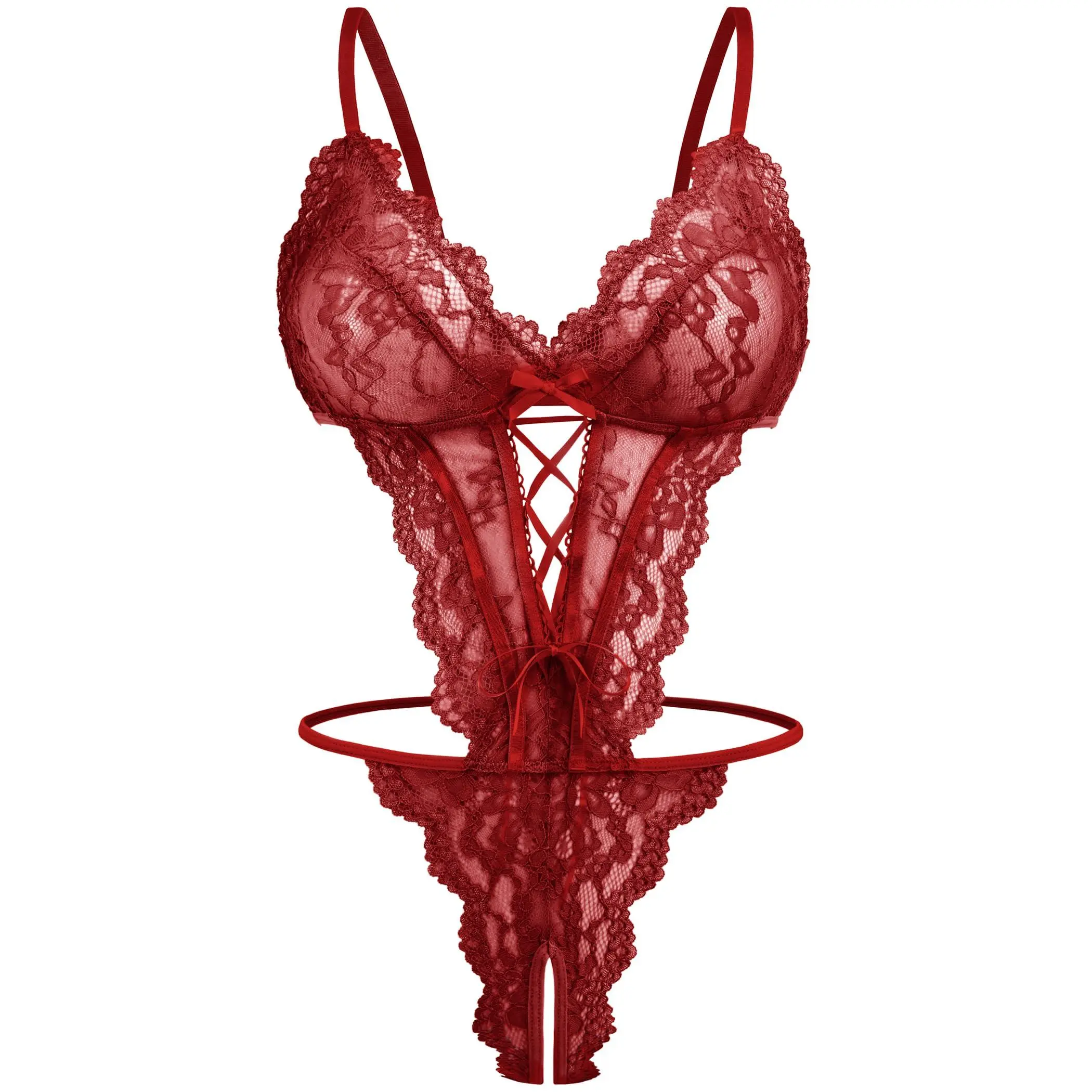 Avidlove Lingerie for Women Lace Bodysuit One Piece Lingerie